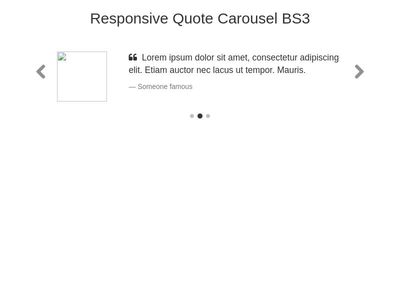 Responsive Quote Carousel
