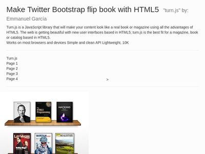 TEST:  Make a flip book with HTML5 turn.js