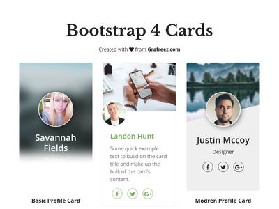 Bootstrap 4 Cards