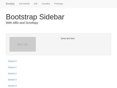 Bootstrap Sidebar metto