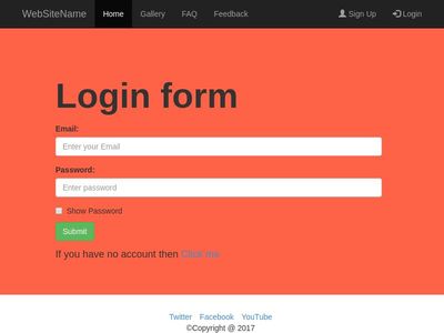 Simple & Easy Login Form With Validation