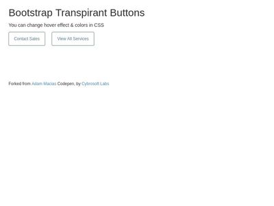 Bootstrap Transpirant Buttons