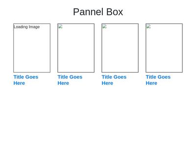Bootstrap Four Box Pannel