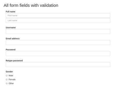 All in one (form validation)