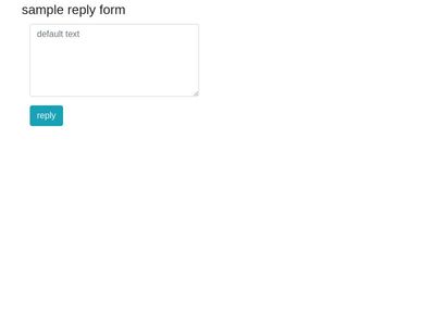 sample reply form