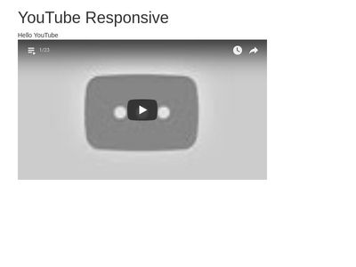 TEST YouTube Responsive  