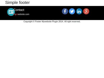footer bootstrap 4