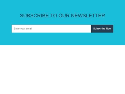 Bootstrap Subscribe  Newsletter Form