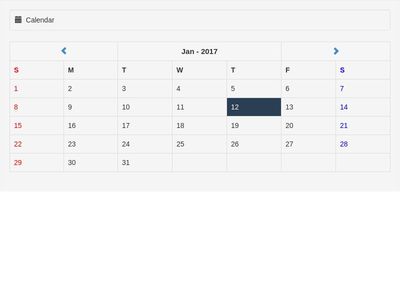 Bootstrap Calendar with php 