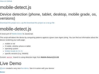 mobile detection