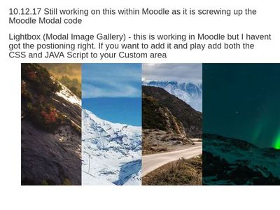 Lightbox (Modal Image Gallery) - Working Moodle 3.3.3 - WIP