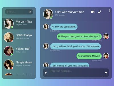 Elegant Bootstrap 4  message chat box template