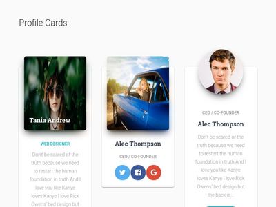 Bootstrap Material Cards