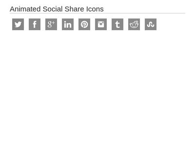 Animated Social Share Icons html css Bootsnipp