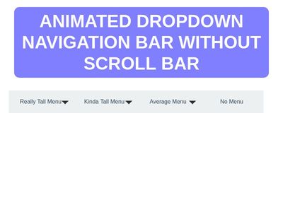 animated scrollbar navigation menu