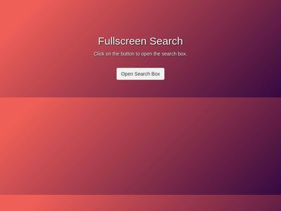 Fullscreen Search