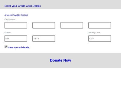 credit card page