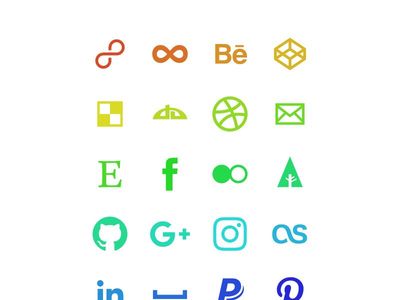 animated svg social icons