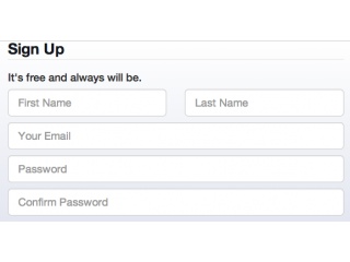 Facebook Login & Signup Page using HTML CSS