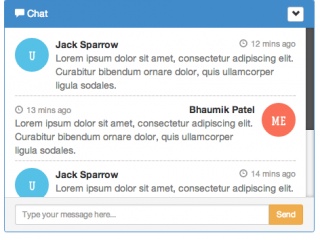 Bootstrap chat template