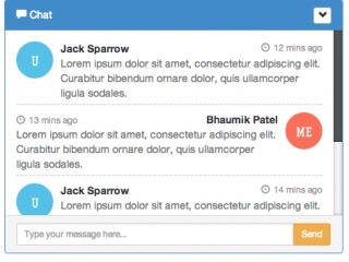 Bootstrap dynamically change chat box