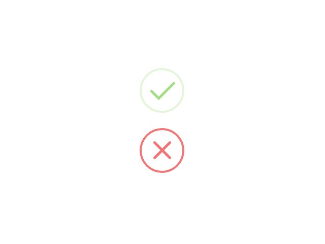 Bootstrap Snippet Success and Error Icon Animation using HTML CSS