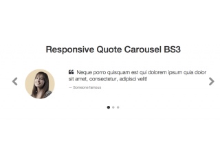 Responsive Quote Carousel