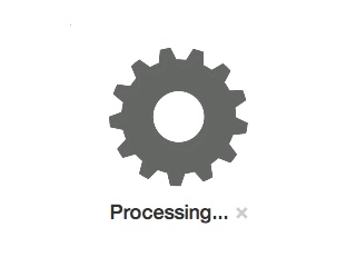 Centered Processing Modal