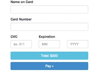 Responsive Stripe payment form