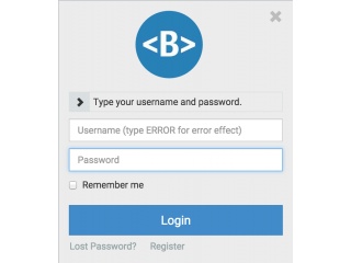 Modal Login with jQuery Effects