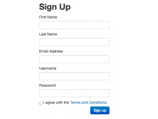 Sign Up form