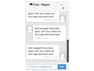 Bootstrap chat bubble