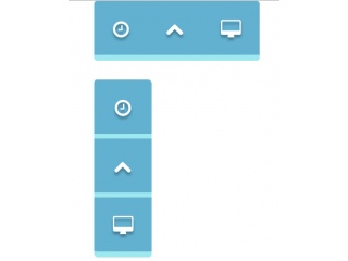 Hover Blue Button Bar