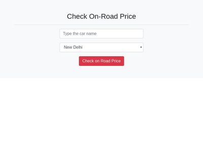 1. on road price BS4
