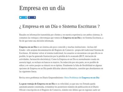 Empresa en un dia