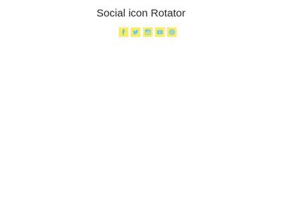 Social icon Rotator