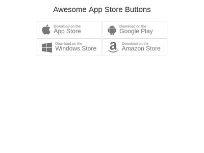 App Store Bootstrap Buttons