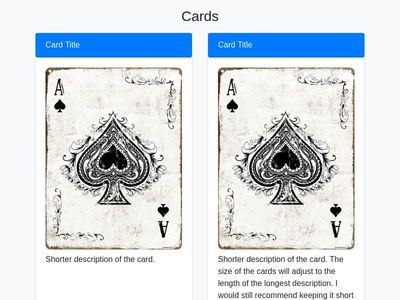 Responsive Cards 