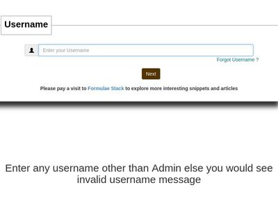 Two phase Login form - Best login form to reduce brute force