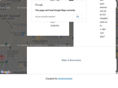 Contact Page Design with Google Maps 