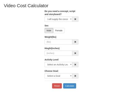 Video Cost Calculator