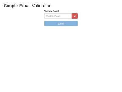 Simple Email Validation