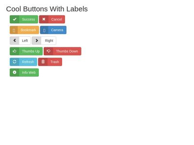 Buttons With Labels