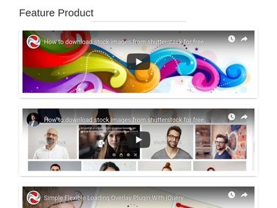 Product Page Design With Hover Effect And Embed Youtube Video