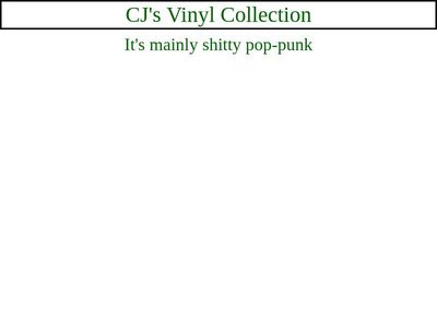 CJ's Vinyl Collection