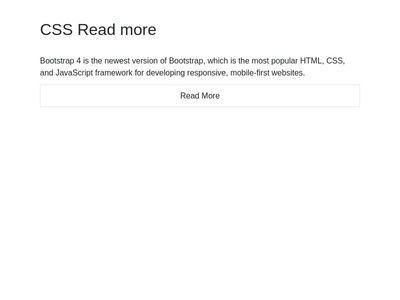 Read More CSS
