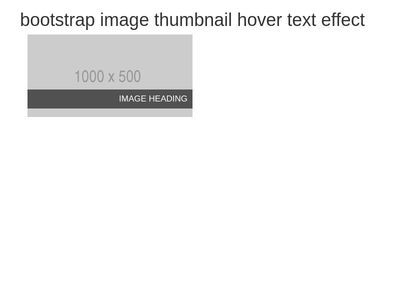 image thumbnail hover text effect