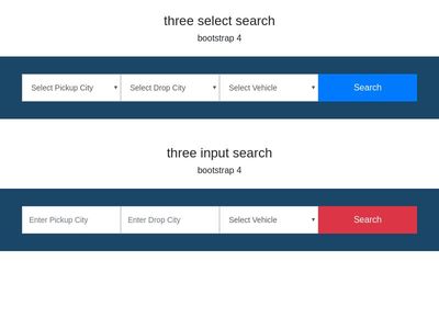 three input search