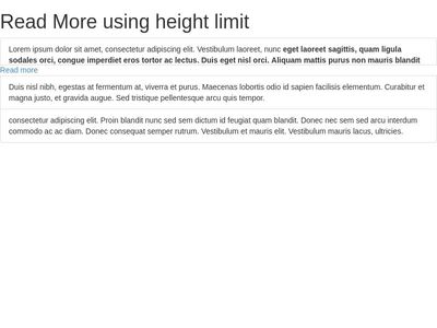 Read More using height limit