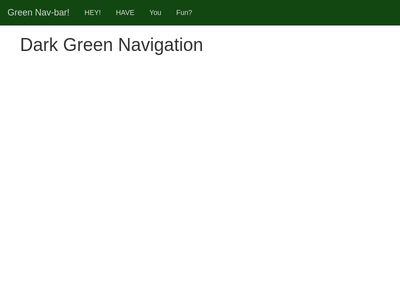 Dark Green Navigation